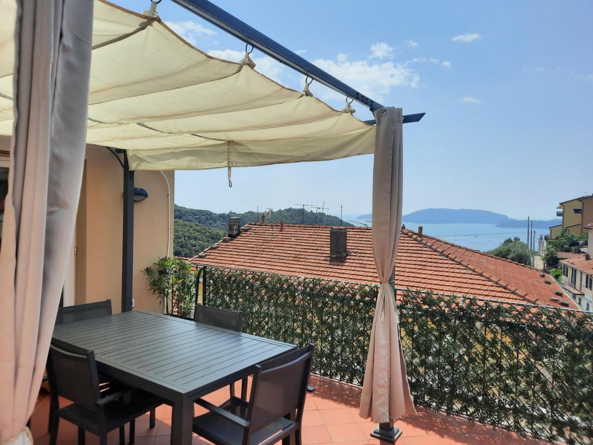 La Terrazza Sul Golfo Dei Poeti Con Vista Mare Lejlighed Pitelli Eksteriør billede