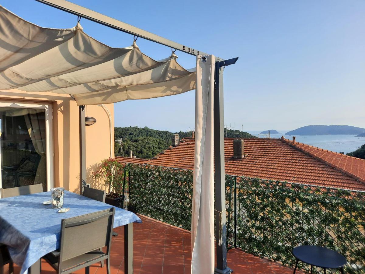 La Terrazza Sul Golfo Dei Poeti Con Vista Mare Lejlighed Pitelli Eksteriør billede
